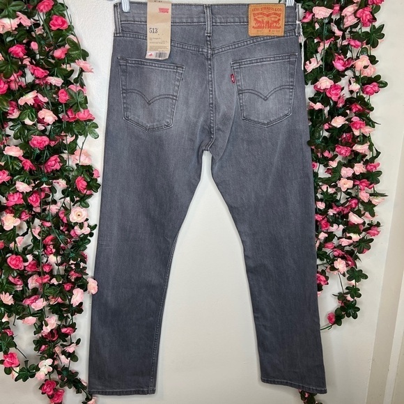 🌹Levi's Gray Slim Straight Denim Jeans Men's 30x30 Casual Work Outdoor - Picture 7 of 12